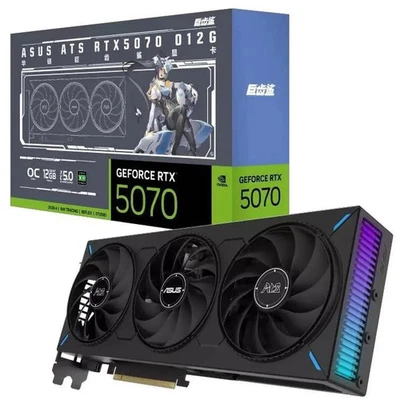 ASUS ATS GeForce RTX 5070 OC 12GB 192-Bit GDDR7 PCI Express 5.0 Graphics Card - Image 1 of 4