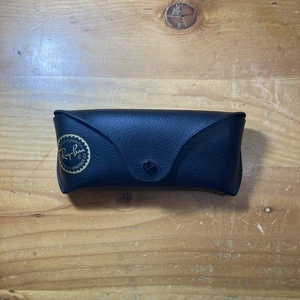 Auténtico estuche de cuero Ray Ban negro B11 - Imagen 1 de 4