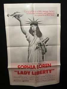 Póster de la película Lady Liberty 1971 de una hoja Sophie Loren, Nueva York, Nueva York, Nueva York, Estatua - Imagen 1 de 1