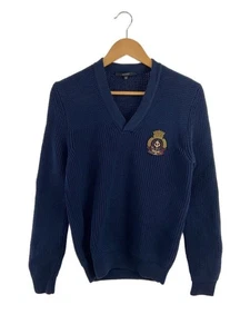 GUCCI Knit & Sweater (thick) XS Cotton Navy 376255-Z4865 V-neck Used - Picture 1 of 5