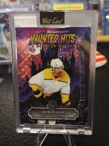 2025 Wild Card Haunted Hits Purple Roman Josi Karte #HHCC-RJ.  2/3 - Bild 1 von 8