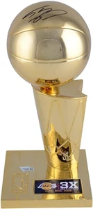 Shaquille O'Neal Lakers Signed 12" Replica Trophy - Three Time Champion - Picture 1 of 2