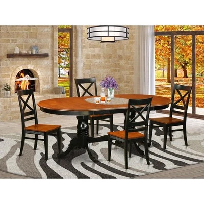 5  PC  Dining  room  set-Dining  Table  with  4  Wooden  Dining  Chairs - Image 1 of 4