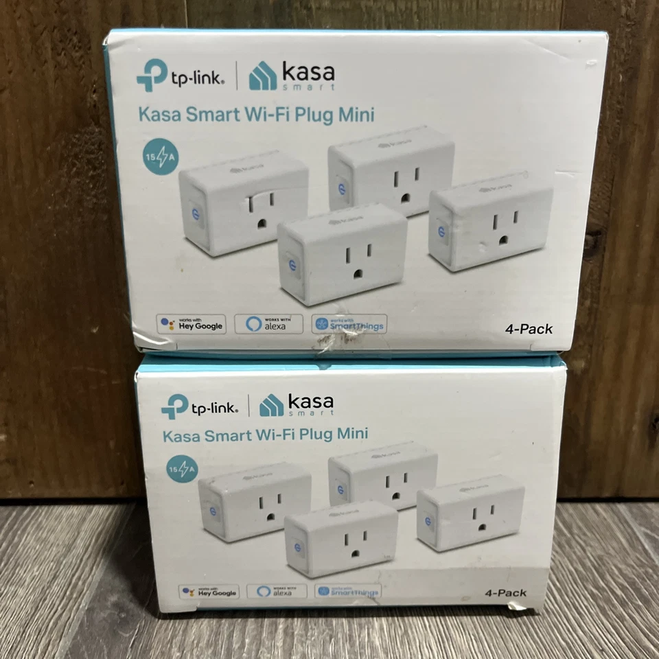 TP-Link Kasa Smart Wi-Fi 15A Plug Mini 4-Pack EP10P4 Alexa Google SmartThings
