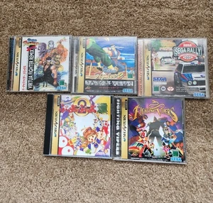Sega Saturn Japanese Bundle Virtua Fighter 2 Remix Sega Rally Puyo Puyo Etc - Picture 1 of 1