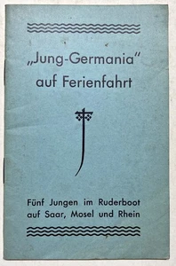 Rudern Rudersport Sport / Fünf Jungen im Ruderboot auf Saar Mosel u. Rhein 1932 - Picture 1 of 1