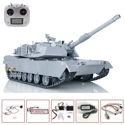 Full Metal 1/16 RC Tank Abrams M1A2 3918 Remote Control Tracked Car RTR Model - Image 1 of 4