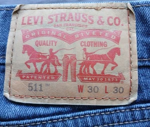 Levi's 511 Slim Fit Jeans w/Stretch Blue Men's Sizes 511 - Picture 1 of 7
