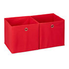 2x Pudełko pojemnik do przechowywania wkład do szafy regału organizer składany