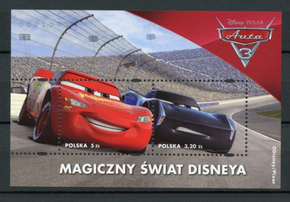 Disney's Magical World CARS 3 * 2017 * MNH * BLOQUE PERFORADO * AUTA 3 Foto 1 de 1