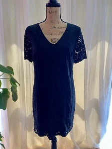 Dorothy Perkins Black Lined Lace Dress S16 - Picture 1 of 6