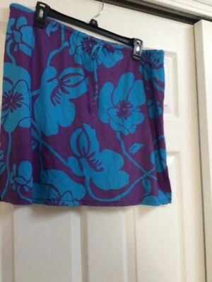 Old Navy Swim Skirt/cover up blue purple xl - Image 1 of 4