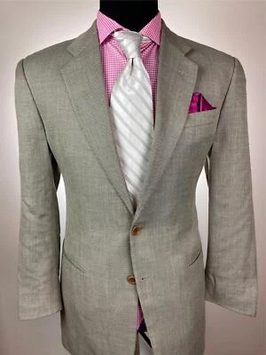 ARMANI Collezioni Italian Gray/Brown Summer Modern 2Btn Sport Jacket 42R 42 R - Image 1 of 4
