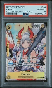 PSA 10  YAMATO  ST13-016 2025 One Piece Promos Illustration Box VOL 2 #016 - Picture 1 of 4