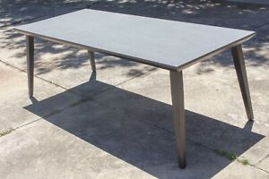 Adavale Outdoor Dining Table - GRC Concrete Top - 2120mm x 910mm