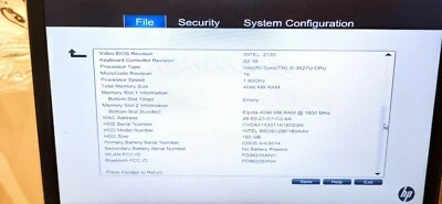 HP EliteBook Folio 9470m Laptop, Intel Core i5-3427U @ 1.8, 4GB DDR3, 180GB SSD - Image 1 of 4