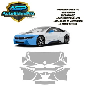 15-18 BMW i8 Pre-Cut Premier TPU bumper hood Paint Protection Clear Film PPF - Picture 1 of 6