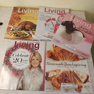 Lot Of 5 Martha Stewart Living Magazines 2009, 10,11 Nov, dec, feb - Picture 1 of 6