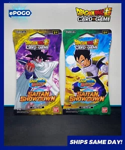 (2) DRAGONBALL SUPER TCG - Unison Warrior Series Boosts - SAIYAN SHOWDOWN ✅ - Imagen 1 de 1