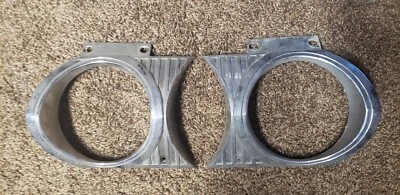 1964 64 DODGE POLARA 440 330 ХРОМИРОВАННЫЕ ВНУТРЕННИЕ ОБОДКИ ФАР # 2417524 & 2417525 - Изображение 1 из 4