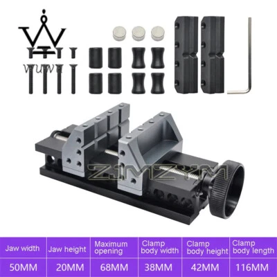 Self-centring Vise Benchtop Precision Fixture Flat-necked Vise Small Bench Vise - Image 1 of 4