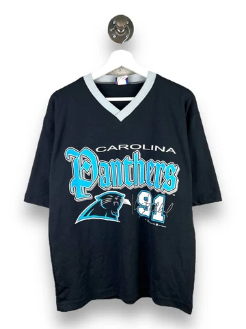Vintage 1998 Kevin Greene #91 Carolina Panthers Graphic Warm Up Jersey Sz Medium Cover