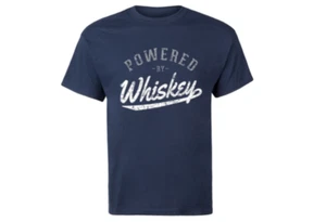¡NUEVO! CAMISETAS DE BEBIDA GILDAN PARA HOMBRE: ALIMENTADAS POR WHISKY AZUL MARINO TALLA 3XL - Imagen 1 de 1