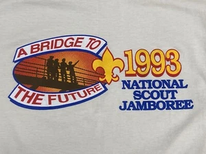 Vintage 1993 BSA Boy Scouts National Jamboree T Shirt Adult Large 42-44 Y1 - Picture 1 of 5