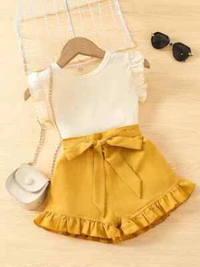 Conjuntos de Niñas Ropa Para Niña Elegantes Formales Vestidos Mameluco Trajes - Picture 1 of 10
