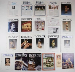 LOT OF 18 M I HUMMEL CLUB GOEBEL INSIGHTS MAGAZINES CATALOGS COLLECTIBLES 1980'S - Picture 1 of 1