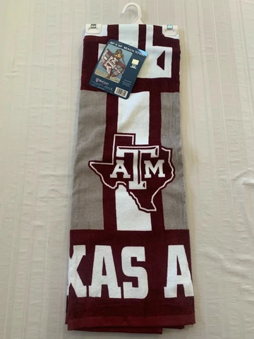 Texas A&M Aggies NCAA 30" x 60" Beach Towel McArthur Brand New Cover