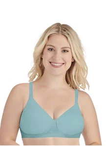 Vanity Fair 71265 Breathable Luxe Wirefree Bra 42D Aqua - Photo 1/1