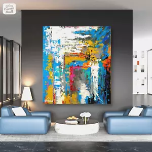 Venta Giclee Lienzo Enmarcado Colores Caribeños Abstracto 36"H X 24W $695 Ahora $295 - Imagen 1 de 20