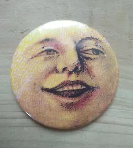 Vintage Moon Face 25mm / 58mm Button Badges / Xmas Pocket Mirror - Bild 1 von 6