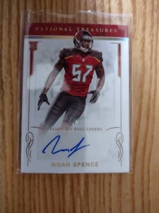 2016 Panini National Treasures Noah Spence GOLD HOLO RC AUTO BUCCANEERS 4/5 - Picture 1 of 2