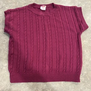 Vintage 1980 Dreamsicle Cable Knit Sweater Size Medium 10/12 Girls - Picture 1 of 7