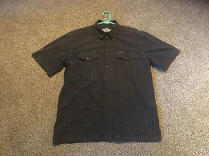 Camisa de hombre usada L Harley Davidson manga corta botones. Negro. - Imagen 1 de 7