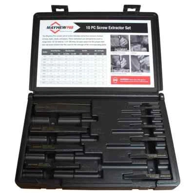 Mayhew Tools 37345 10-Piece Screw & Pipe Extractor Set - Imagem 1 de 3