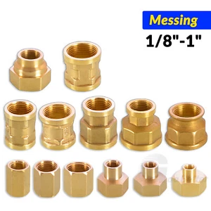 Muffe Reduziert aus Messing Reduziermuffe IG auf IG Innengewinde Reduzierung - Picture 1 of 21