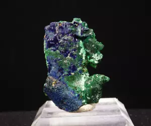 malachit ps. Azurit / Tsumeb Mine, Namibia / feines pseudomorphes Mineral Exemplar - Bild 1 von 9