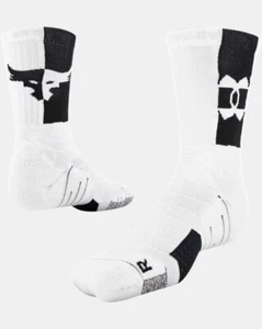 Under Armour Project Rock Playmaker Men Training Crew Socks Size 6-9 w. 4-8 m. - Picture 1 of 2