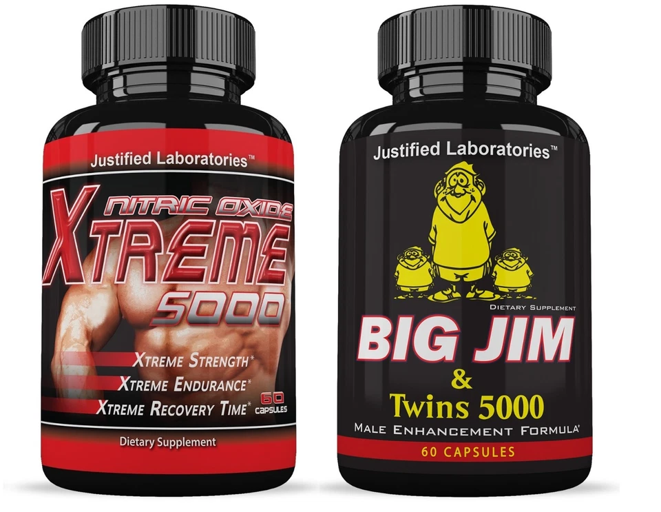 Big Jim and Twins Xtreme 5000 Nitric Oxide Pills  - Image 1 of 4