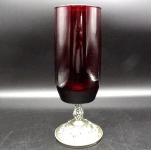 Jarrón vintage Newport Royal Ruby de Anchor Hocking de 7,5" de alto posiblemente reutilizado - Imagen 1 de 5