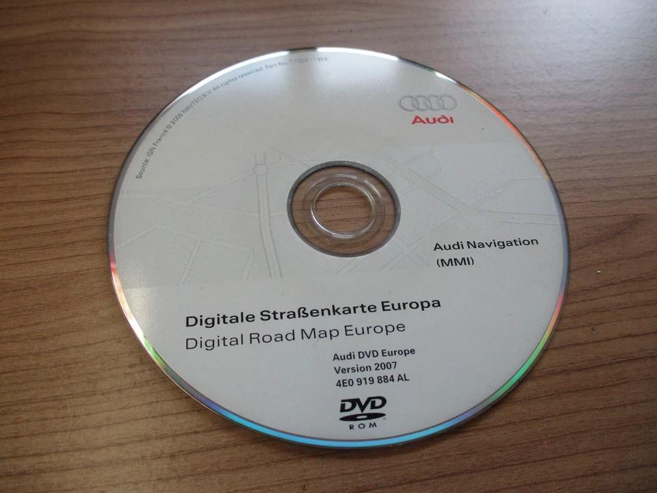 Navi Navigation DVD Karte Europe Deutschland 2007 AUDI A6 4F A8 4E 4E0919884AL - Bild 1 von 4