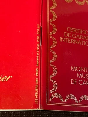 Cartier Libretto Garanzia  Must de Cartier modello thank - Imagen 1 de 4