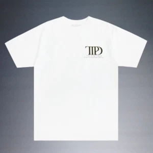 TAYLOR SWIFT TS TTPD THE TORTURED POETS DEPARTMENT WHITE T-SHIRT SZ MED - Picture 1 of 3