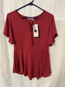 Leo Rosi Women's Kathy Top Red S 2-4 - Picture 1 of 5