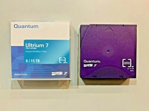 Cartouche de sauvegarde de stockage Ultrium bande Quantum LTO7 MR-L7MQN avec BaFe - NEUF - Photo 1/6