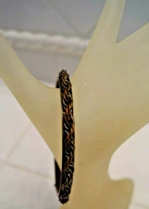 BRACCIALE VINTAGE IN RAME CON CATENA SU SOLIDO - Foto 1 di 4