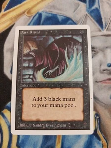 Dark Ritual MTG Unlimited Common Black Instant Slightly Played x1 GG2 - Bild 1 von 4